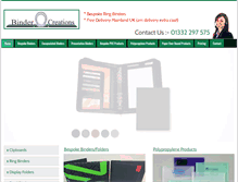 Tablet Screenshot of bindercreations.co.uk